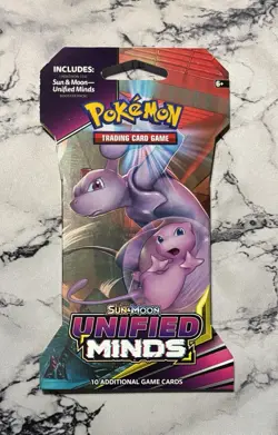Pokemon TCG Sun & Moon Unified Minds Sleeved Booster Mew Mewtwo ART 2019 SEALED - Image 1