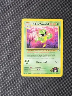Pokemon TCG Erikas's Victreebel 26/132 Gym Heros Unlimited Rare Vintage Card - Image 1