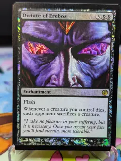 MTG Journey into Nyx-Dictate of Erebos 65 Foil - Image 1