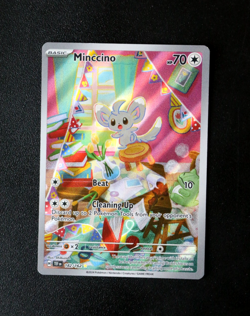 Pokemon Card TCG - Minccino 182/162 - Temporal Forces - Illustration Rare - NM ⭐ - Image 1