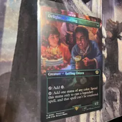 Delighted Halfling / Borderless FOIL / MTG LOTR - Image 1