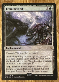 MTG Battle for Zendikar, From Beyond -- Light Played - Image 1