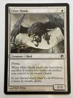 MTG Scars of Mirrodin Glint Hawk 10/249 LP - Image 1