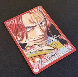 ONE PIECE TCG: Shanks OP09-001 Leader Parallel Alt Art English NM - Image 3