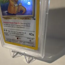 Pokemon TCG Dragonite Fossil Holo Rare 4/62 PSA 5 1999 - Image 3