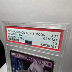 Pokemon TCG Mewtwo GX 31/68 Hidden Fates Holo Ultra Rare PSA 10 2019 - Image 5