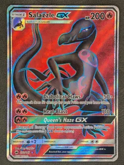 Salazzle GX (Full Art) 132/147 Pokemon TCG Ultra Rare SM - Burning Shadows Near - Image 1