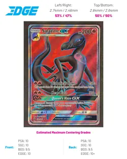 Salazzle GX (Full Art) 132/147 Pokemon TCG Ultra Rare SM - Burning Shadows Near - Image 3