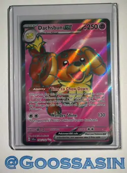 Pokemon TCG - Dachsbun ex 160/142 Stellar Crown - Holo Full Art Ultra Rare -Mint - Image 1