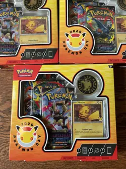 Lot Of 5 - Pokemon Day 2026 Collection 30th Anniversary Promo W/ Coin - IN HAND - Image 2