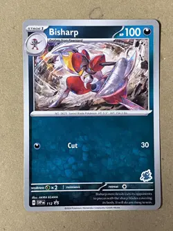Bisharp SVP 112 Black Star Promo Stamp Battle Academy 2024 - Pokemon - Image 1
