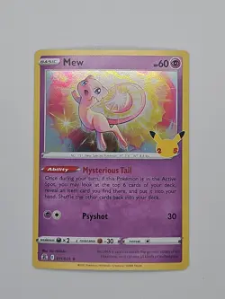 Mew Holo 11/25 Celebrations 25th Anniversary Pokemon TCG NM - Image 1