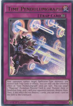 Yugioh Time Pendulumgraph PEVO-EN008 Ultra Rare 1st Edition NM - Image 1