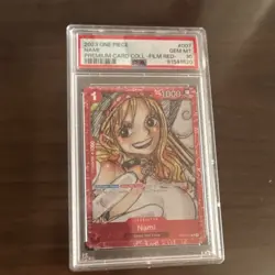 Bandai 2023 One Piece CCG Nami ST01-007 Film Red Foil PSA 10 - Image 1