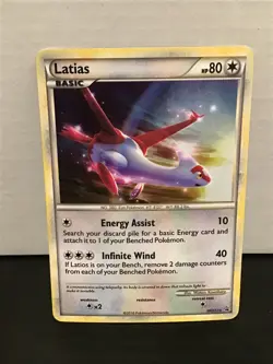 Latias HGSS10 Cosmos Holo Pokemon Black Star Promo - Image 1