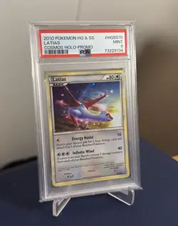 Pokemon Latias HeartGold & SoulSilver Black Star Cosmos Holo Promo HGSS10 PSA 9 - Image 1