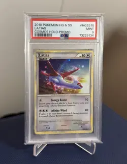 Pokemon Latias HeartGold & SoulSilver Black Star Cosmos Holo Promo HGSS10 PSA 9 - Image 2