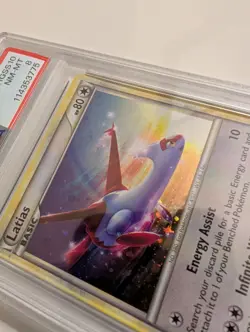2010 POKEMON HEARTGOLD & SOULSILVER PROMO HOLO #HGSS10 LATIAS PSA 8 Clean - Image 3