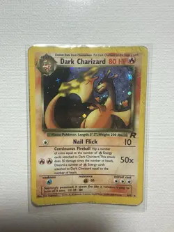 Dark Charizard - 4/82 - Pokemon Team Rocket Unlimited Holo Rare Card Damaged - Image 1