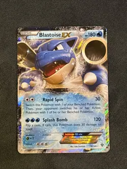 Pokemon TCG Blastoise EX Holo Ultra Rare Card 29/146 XY Base Set 2014 - Image 1