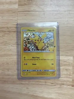 Pikachu 25/25 Holo Celebrations 25th Anniversary McDonald's Promo Pokemon Card - Image 1