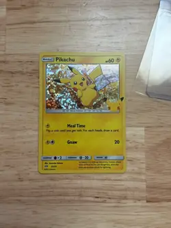 Pikachu 25/25 Holo Celebrations 25th Anniversary McDonald's Promo Pokemon Card - Image 2