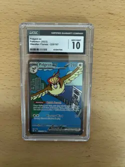 Pidgeot Ex 225/197 - Obsidian Flames - Gem Mint 10 Pokemon Card TCG CGC - Image 1
