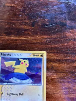 2007 Pokemon Pop Series 5 Pikachu Holo Card 12/17 Inverted Back Error - Image 2