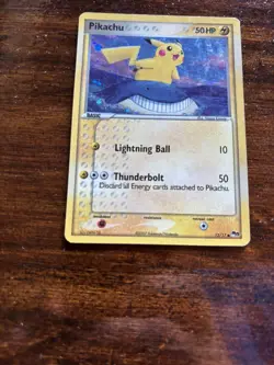2007 Pokemon Pop Series 5 Pikachu Holo Card 12/17 Inverted Back Error - Image 4