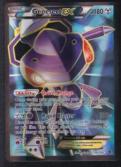 Pokemon Card Genesect EX 120/124 XY Fates Collide Ultra Rare Full Art - Image 1