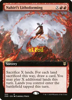 MTG Foil Borderless Zendikar Rising ZNR Nahiri's Lithoforming MINT - Image 1