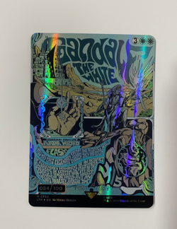 MTG Gandalf the White Poster Foil Lord of the Rings Serialized 84/100 - Image 1