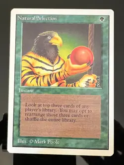 Magic the Gathering MTG Unlimited Natural Selection NM (Beta Bob) - Image 1
