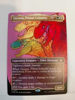 Zacama, Primal Calamity (Borderless) Commander Masters Regular - Image 1