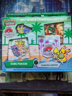 Pokemon 2017 World Championships Deck Kabu Fukase Samurai Sniper Set New Sealed - Image 1