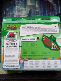 Pokemon 2017 World Championships Deck Kabu Fukase Samurai Sniper Set New Sealed - Image 2