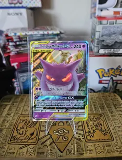 2019 Pokemon Gengar & Mimikyu GX 53/181 Sm - Team Up Holo - SPANISH - Image 1
