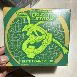 Pokemon Sun & Moon Celestial Storm Elite Trainer Box Rayquaza 2018 - Image 1