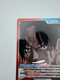 One Piece Portgas D. Ace Alt Art Leader OP13-002 L English Carrying on His Will - Image 2