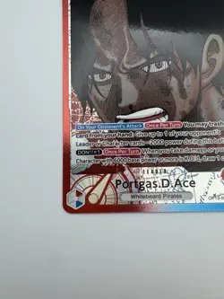 One Piece Portgas D. Ace Alt Art Leader OP13-002 L English Carrying on His Will - Image 4