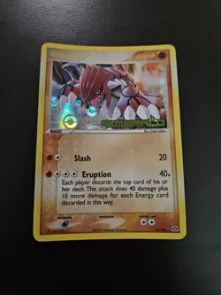Pokemon TCG Groudon 14/106 EX Emerald Holo Stamped LP - Image 1