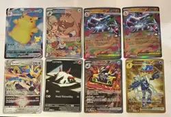 Pokemon Illustration Rare’s, 1SIR, 3Full Arts And 2Mega Charizard Lot Of 8 Cards - Image 1
