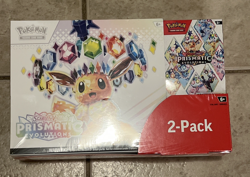 Pokemon Prismatic Evolutions Elite Trainer Box and Booster Bundle Costco 2-Pack - Image 1