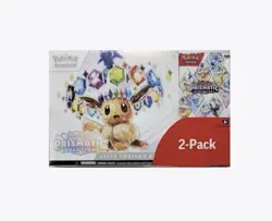 Pokemon Prismatic Evolutions Elite Trainer Box and Booster Bundle Costco 2-Pack - Image 1