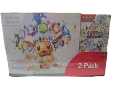 Pokemon Prismatic Evolutions Elite Trainer Box and Booster Bundle Costco 2-Pack - Image 1