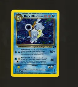 Pokemon TCG Dark Blastoise 3/82 Team Rocket Holo Card Vintage LP 1999 WOTC - Image 1