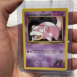 Sabrina's Slowpoke 95/132 - Gym Heroes Unlimited Edition - WOTC Pokemon Card NM - Image 1