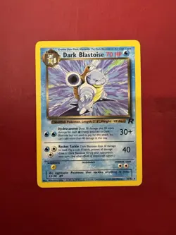 Dark Blastoise 20/82 Non Holo Rare Team Rocket Pokemon Card LP - Image 1