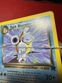Dark Blastoise 20/82 Non Holo Rare Team Rocket Pokemon Card LP - Image 4