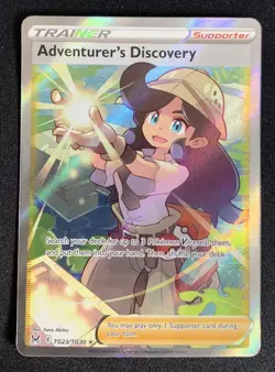 Adventurer's Discovery TG23/TG30 Lost Origin Ultra Rare Holo Pokemon TCG Card NM - Image 1
